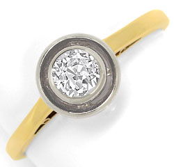 Foto 1 - antiker Diamant-Ring 0,36 Carat Solitär Lupenrein Weiss, S4915